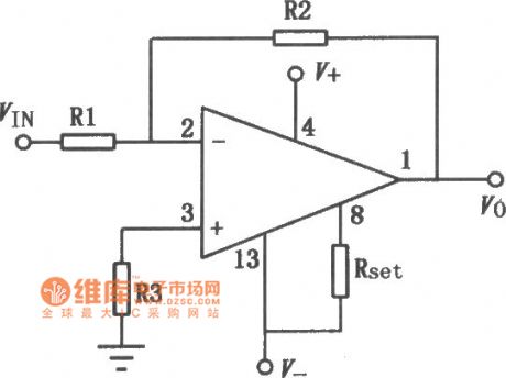 CFl4753 single and dual power high input impedance quad op amp circuit diagram
