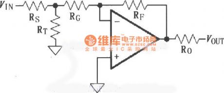 Reversed-phase gain circuit diagram composed of MAX4188／4189／4190