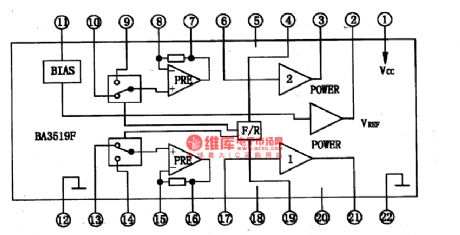 BA3519F-the integrated reproducing circuit of single door stereo