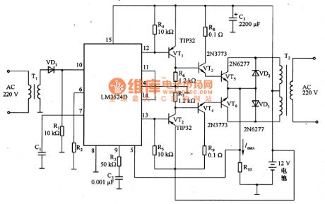UPS circuit with LM3524D