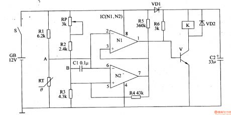 Electronic Thermostat Of The Automobile Air-conditioner