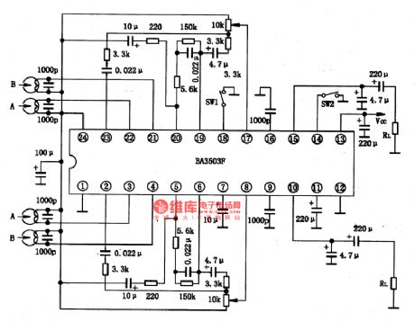 BA3503F-the integrated reproducing circuit of single door stereo