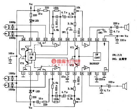 BA3502F-the integrated reproducing circuit of single door stereo