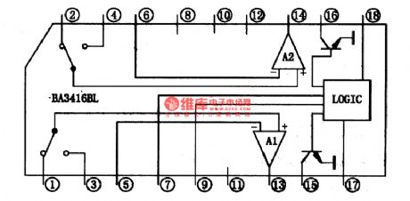 BA3416BL-the integrated dual preamplifier circuit