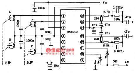 BA3404F-the integrated preamplifier circuit of self-reversal reproducing