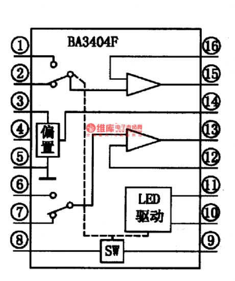 BA3404F-the integrated preamplifier circuit of self-reversal reproducing