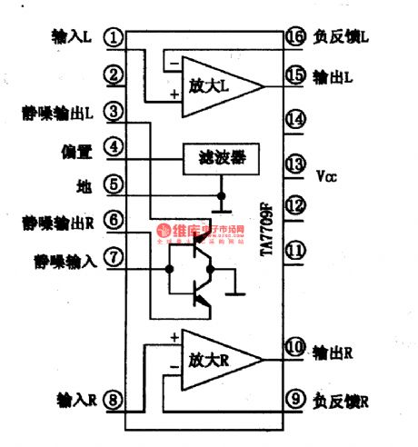 BA3304F-the integrated circuit of 2-channel audio preamplifiers