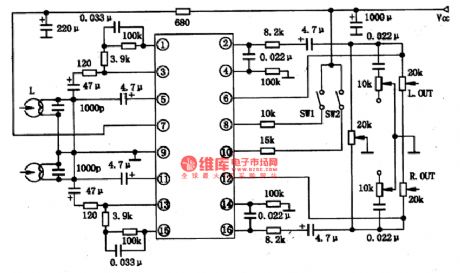 BA3406AL-the integrated dual preamplifier reproducing circuit