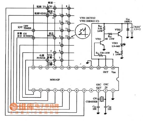 Typical Application Circuit of M50142P IC