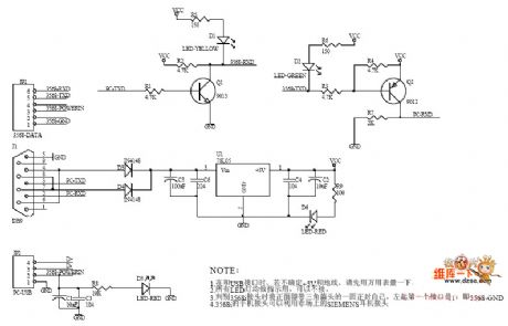 Siemens 3568 mobile phone data line circuit