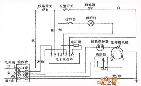 Fragrant Snow Sea Brand BCD-245 Electrical Refrigerator Circuit