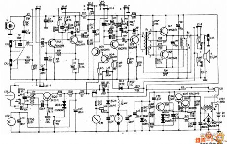 Lark brand L201 type recorder principle circuit