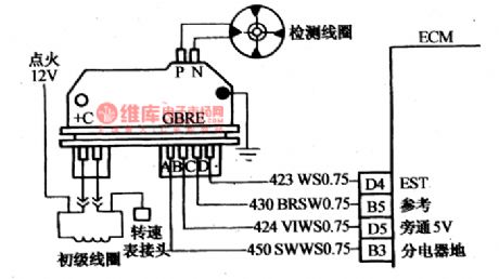 The fault code of 42 detection circuit of Daewoo ESPERO