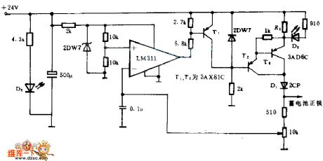 The Ni-Cd battery charging circuit