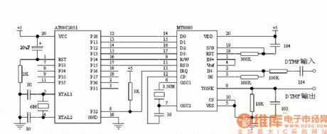 MT8880 Interface Circuit