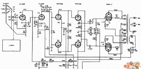 Spark 765A amplifier power-amplifier circuit