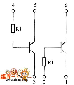 Transistor UMH8N internal circuit
