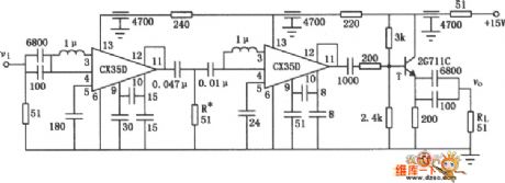 Low Noise 20MHz Wideband Amplification Circuit