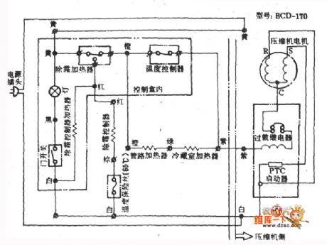 Jinuoer Brand BCD-170 Refrigerator Circuit