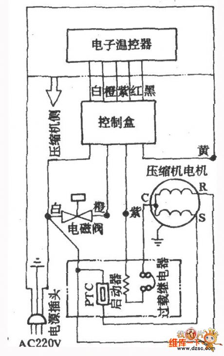 Jinuoer Brand BCD-155 Refrigerator Circuit