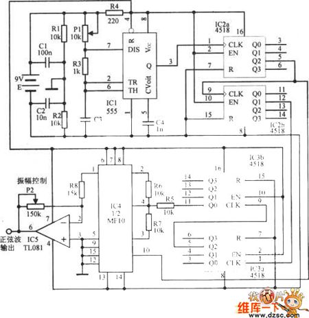 Sine Wave Generator Circuit