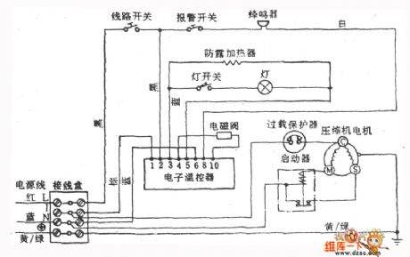 Xiangxuehai Brand BCD-255 Refrigerator Circuit
