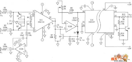 ISO107 ECG Amplification Circuit