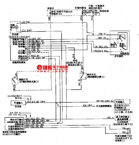 The cruise control circuit of Buick-Century