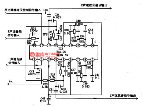 BA1106-the Dolby B noise reduction integrated circuit