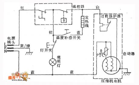 Rongsheng Brand BCD-190 Refrigerator Circuit
