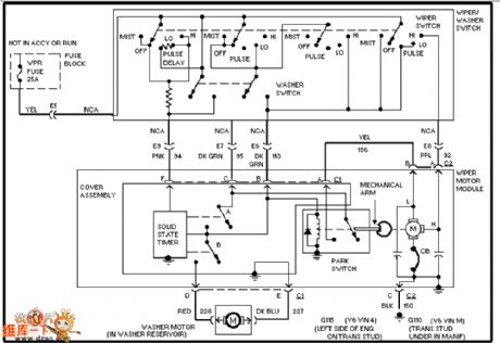 Buick Front Wiper And Washer Circuit