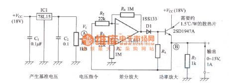 Regulated Power Supply Circuit with Operational Amplifier