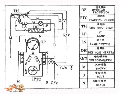East-Qiluowa Brand BCD-250C Refrigerator Circuit