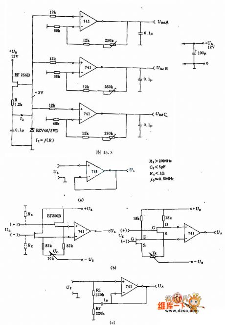 Operational Amplifier Voltage Line Circuit