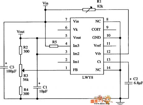 LWY8 Positive Integrated Regulator Typical Application Circuit