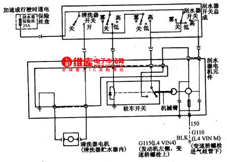The wiper-washer circuit of Buick-Century