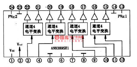 The servo driven circuit of AN8389SE1