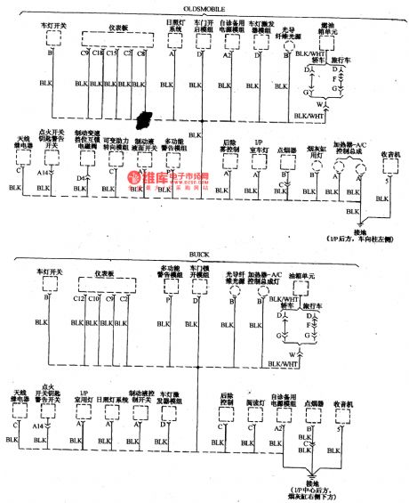The ground connections of Buick-Century (see Figure 1,2,3)