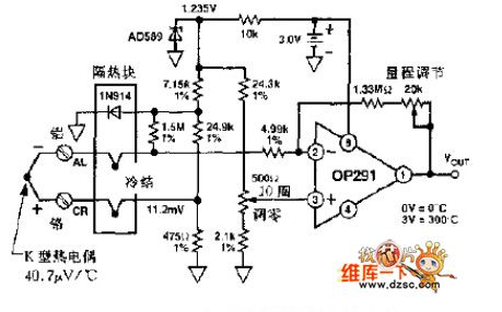 Battery thermocouple protection circuit