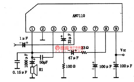AN711O，AN711OEl.2W-the integrated circuit of audio power amplifier