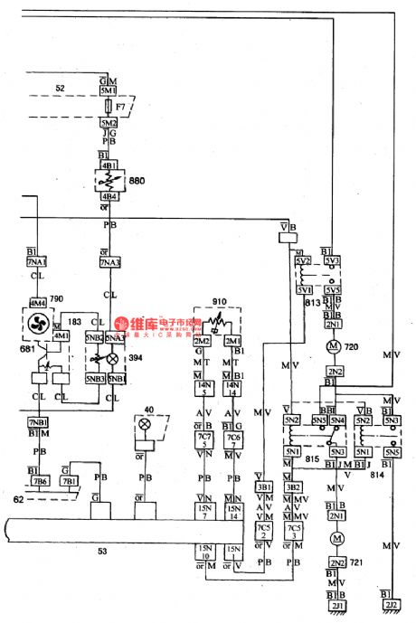 The air-conditioning circuit of DPCA-VOLCANE DC714OZX(see as Figure 1-a, 1-1b,2-a and 2-b)