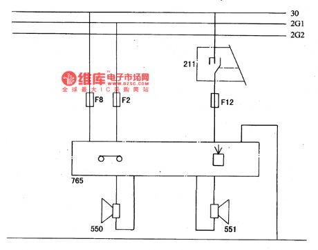 The stereo system circuit of DPCA-VOLCANE DC714OZX