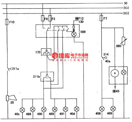 The signal equipment circuit of VOLCANE-Citroen
