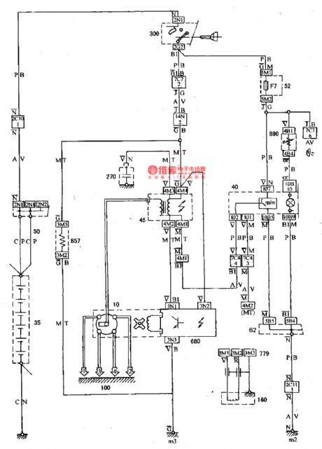 The instrument and warning indicator circuit of VOLCANE