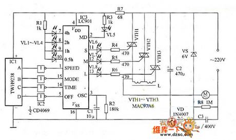 Multi-function wireless remote control fan with TWH923619238 circuit