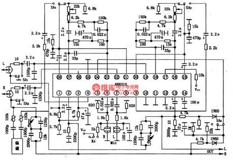 AN6210-The integrated circuit of dual recording/producing preamplifier