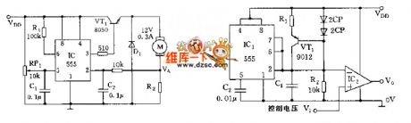 555 automatic speed ​​governor circuit