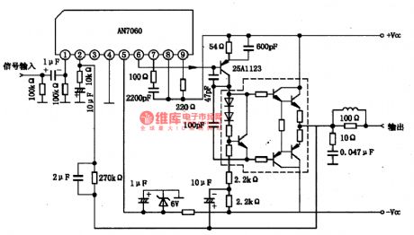 AN7060-The integrated circuit of preset audio motivation