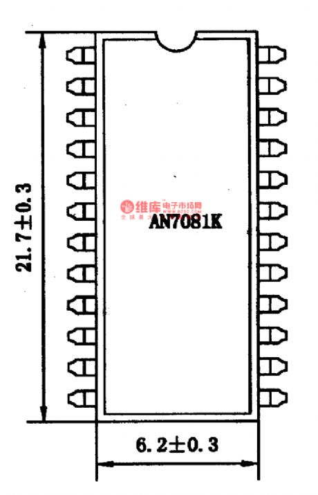 AN7081K-the integrated reproducing circuit of single door stereo