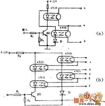 Optocoupler SPDT Switch Circuit